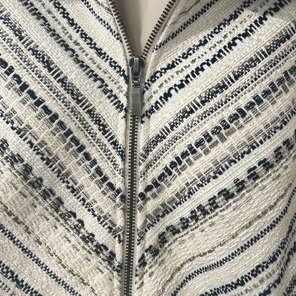 Chico's Striped Tweed Jacket XL  16 - Picture 8 of 10